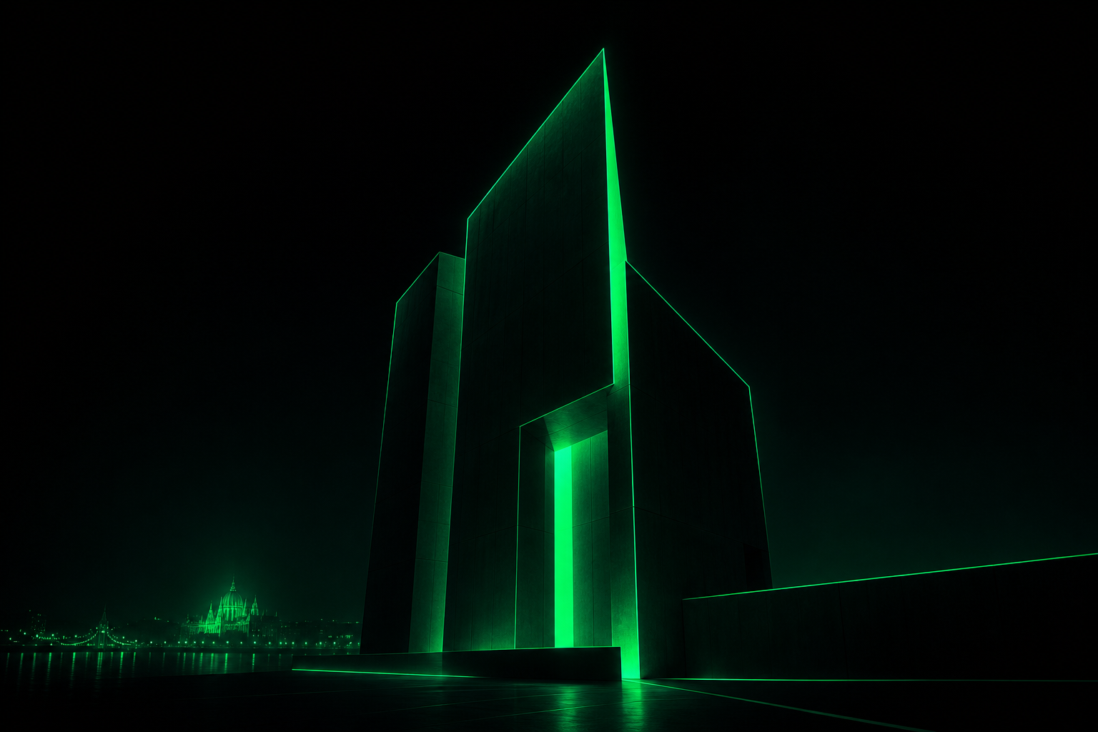 Abstract geometric form representing SERVELIT NEXT Ltd. corporate identity