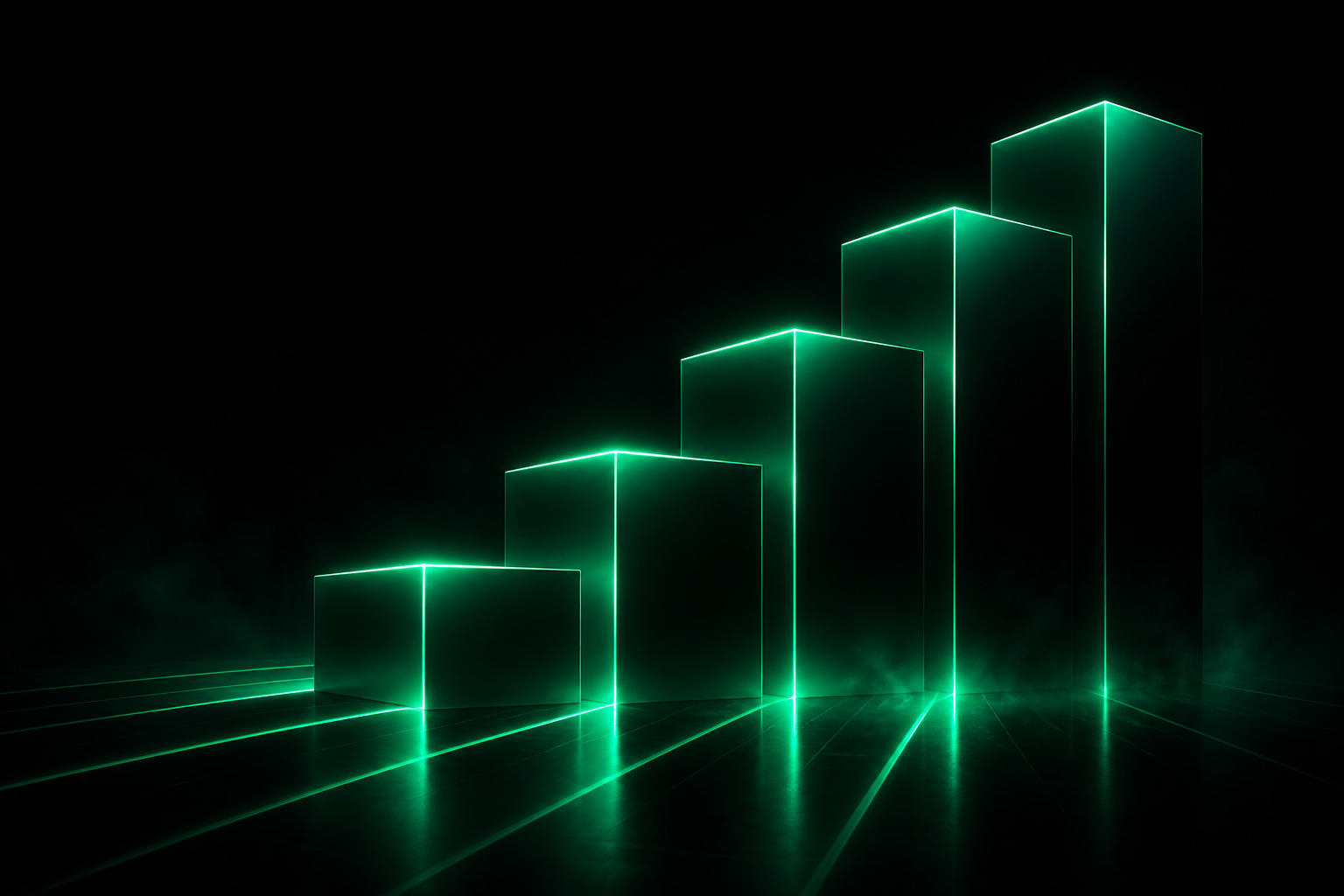 Abstract visualization of guiding principles and structured growth